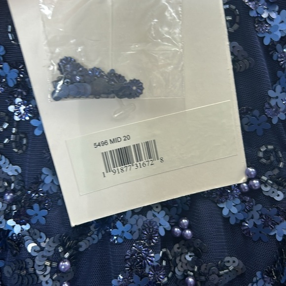 Mac Duggal 5496 NWT EMBELLISHED ILLUSION HIGH NECK LONG SLEEVE A LINE GOWN - Picture 11 of 15